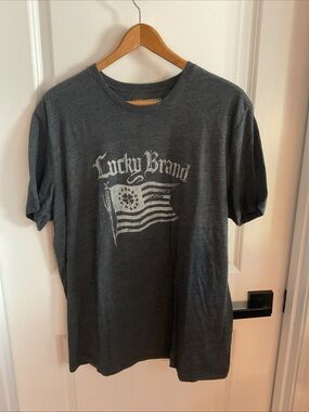 Lucky Brand - Heather Charcoal Graphic Tee - Men’s Size XL